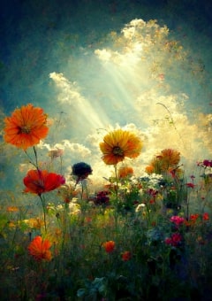 陰り咲く花は美しい