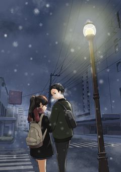 雪の降る夜、僕らは逃げた