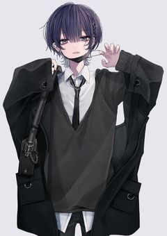 口が悪いマネージャー、男装でツンデレです。