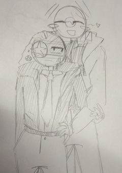 カンヒュのイラストを描く☆