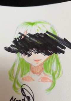 下手な絵見せます