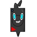 ブラックのスマホロトム