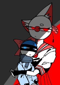 にゃぽんは、ずっと笑わない。