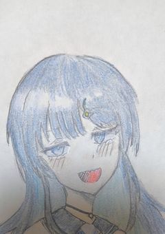 下手なアナログイラストを捧げます