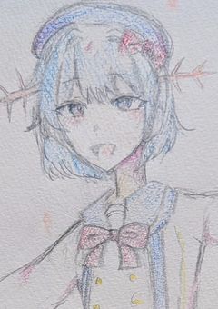 下手なアナログイラストを捧げます