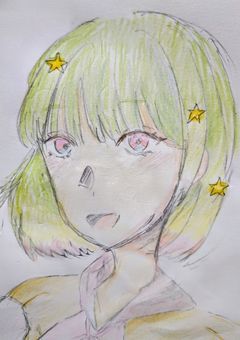 下手なアナログイラストを捧げます
