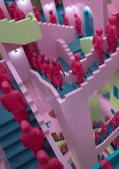 イカゲームの世界に来てしまった少年