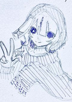 夏休み　絵を極めたい　鮫Nです　だけど課題も　あるんだよね。