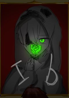 黄緑のバラの絵画【Ib×zm】(書き直し)