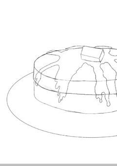 線画と言う名のパンケーキ【線画配布】