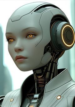 机上のアンドロイド