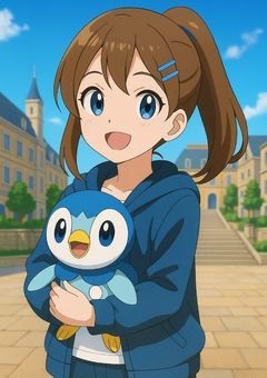 転生した少女、ポッチャマとの冒険