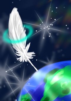 天使が地球に舞い降りて