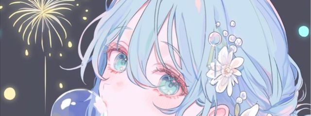  月が綺麗な泡芽 はるり　@転生延期☆さんの壁紙画像