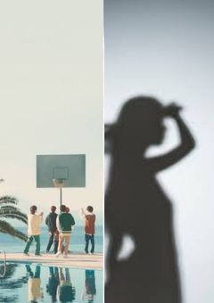 スポットライトの影