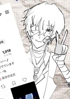 文ストイラスト！目標➡️♡100、覗いて見てください♩