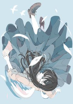    落ちていたのは黒い羽 。