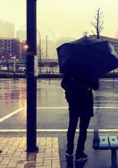 雨上がりの空に