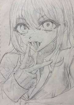 イラストをあげたり、途中経過を投稿したり