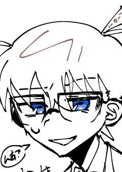 コナンの絵や雑。