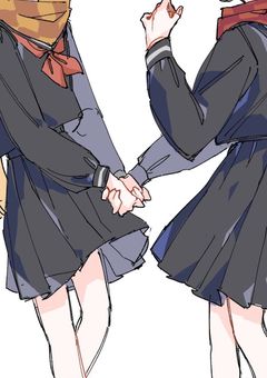 白猫と女子中学生