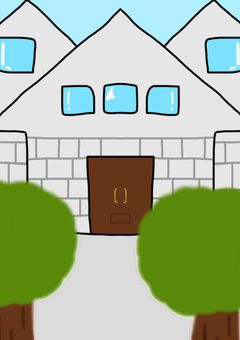 1つの家が賑やかです。