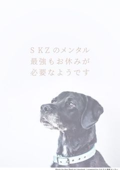 SKZのメンタル最強もお休みが必要なようです