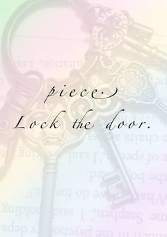 piece. ｜Lock the door.  🗝 
