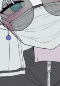 マスクにメガネの女の子