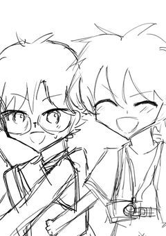 ラフとか途中経過を載せるとこ