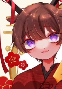 薄紫色右を描くだけ
