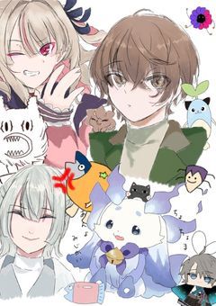 2j3j デビュー順に描いてみた（続くかは分かりません）