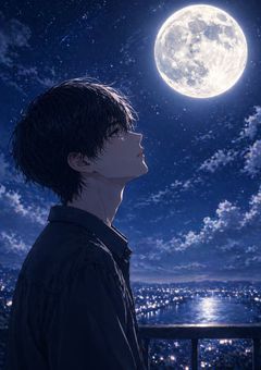 月が綺麗ですね。