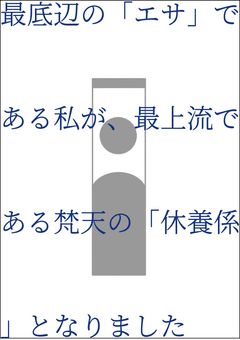 最底辺の「エサ」である私が、最上流クラス「梵天」で「給養係」となりました
