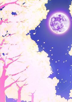 星の隣で舞う黄色い夜桜