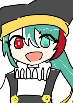 キラキラと美しい道化師