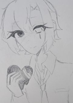   お く す り 飲 ん で 寝 よ う 。