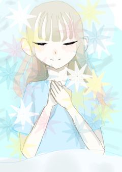 花に呑まれてゆく病室にて
