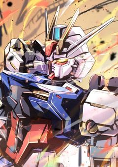 人と同じ大きさのモビルスーツとからふるピーチ