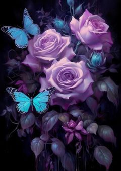 蒼き蝶と 止まり花