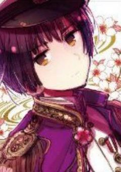 水面鏡の少女と菊の花