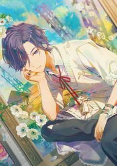 余花に見惚れて