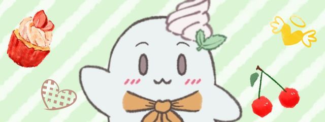 カップケーキ おばけさんの壁紙画像