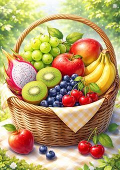 フルーツバスケット🫐🍎🥝🍇✨🍌🍒🐲