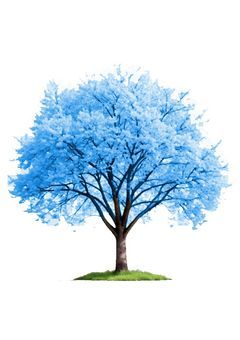 青い桜