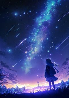 星空に咲く月の花.