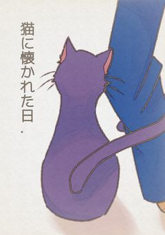 猫に懐かれた日 .