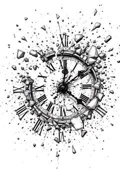 沈黙の針が進む夜