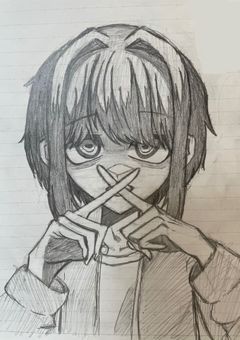 陰キャのイラスト