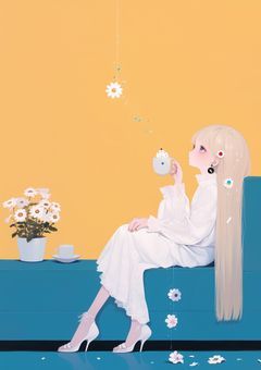 　振り向いてひまわり